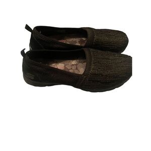 Skechers Womens Black Round Toe Air-Cooled Memory Foam Slip-On Shoes Size 8.5